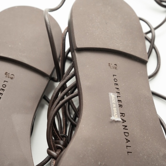 Loeffler Randall Romy Lace Up Ankle Tie Strappy Sandals - Picture 5 of 8